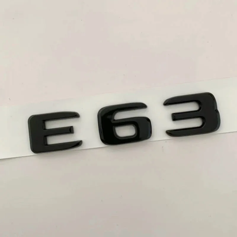 ABS 블랙 크롬 레터링 자동차 트렁크 스티커 E63 W213 W212 펜더 V8 BITURBO 엠블럼 트렁크 로고 액세서리