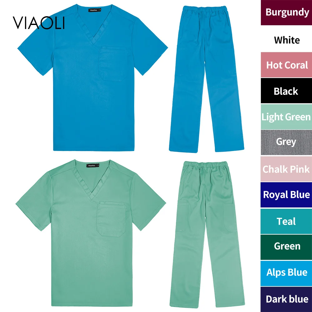 Multifunctional Medical Style Scrub Uniforms Dental Clinic Uniform