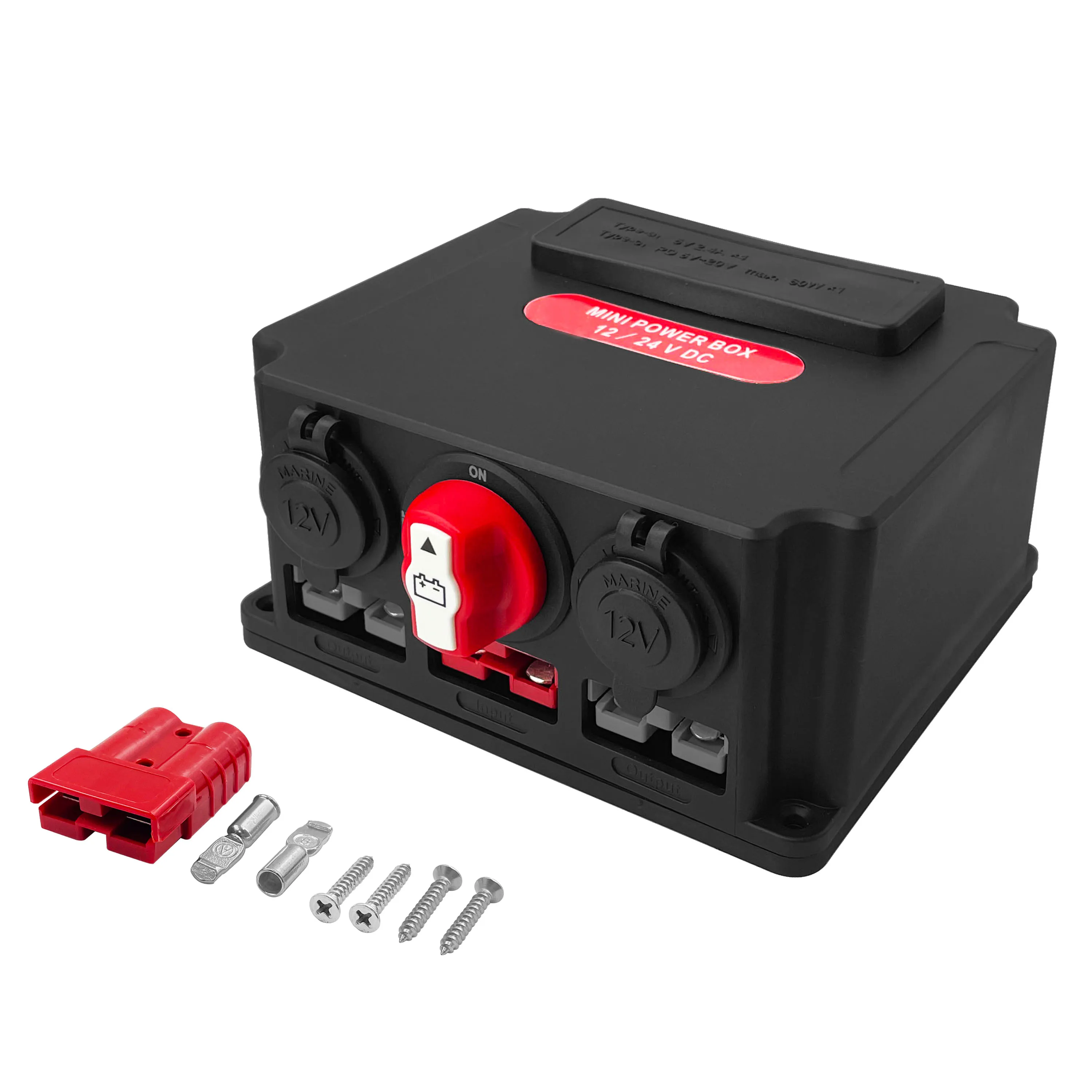 12VDCPowerDistributionBoxBatteryIsolatorCutOffSwitchAnderson