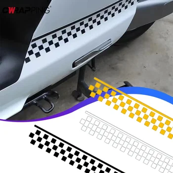 Adesivi per auto da 50 cm Adesivi per decalcomanie a strisce a quadretti Decalcomanie per parafango per moto Adesivo decorativo per accessori per moto per auto