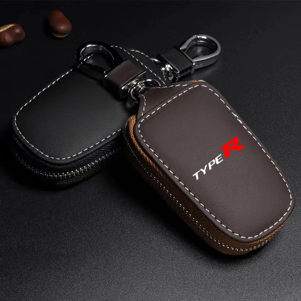 PU Car Remote Key Case Cover Shell keychain for Honda Type R Racing Type S