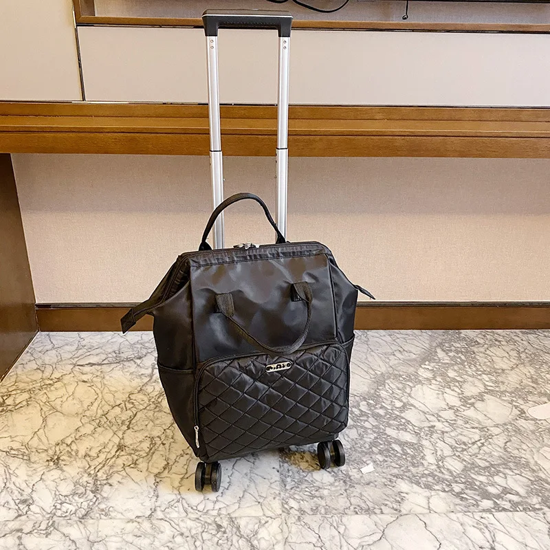 Trolley Travel Bag Universal Wheel Luggage Bag Convenient Boarding Bag Large Capacity Backpack Handbag Rolling Trolly Suitcase 3
