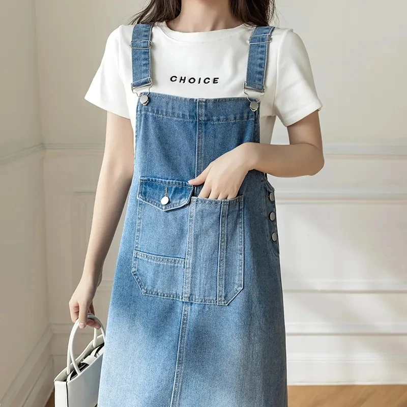 Women Denim Set 2021 Female Cowboy Vest+denim Hip Skirt Two