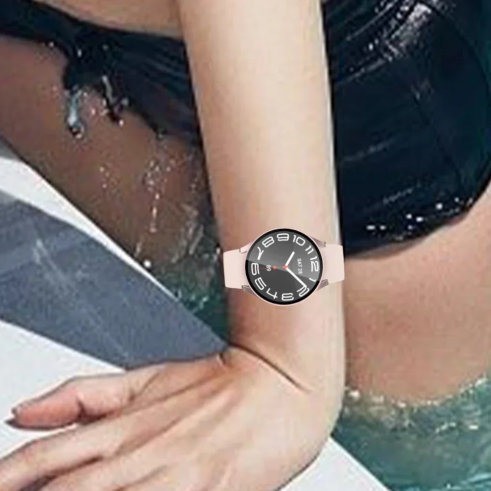 Premium Tempered Glass & PC Protective Bumper for Samsung Galaxy Watch - All-Around Screen Protector