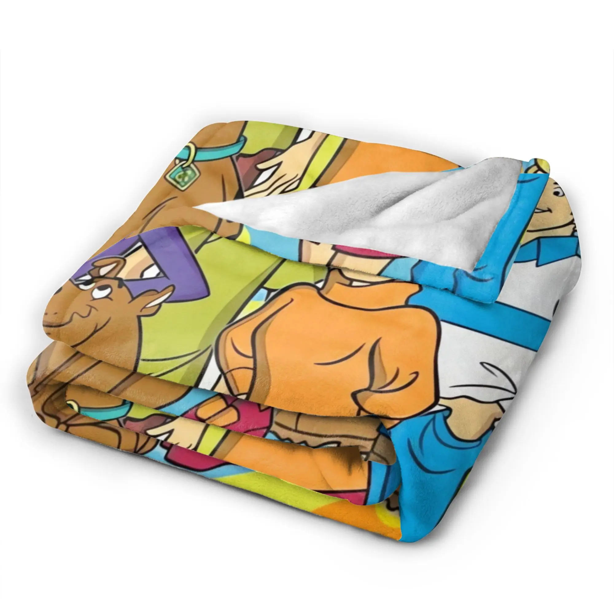 Cartoon Halloween Plush Blanket for Kids - Soft and Cozy Flannel Throw for Outdoor Use, Super Warm Custom Quality Bedspread