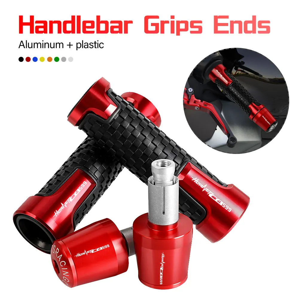 

7/8'' 22mm Motorcycle handlebar grips ends handle bar Anti-skid grip end FOR HONDA CB599 HORNET 1998 1999 2000 2001 2002 2003