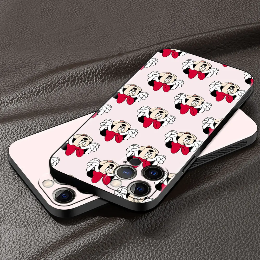 Disney Minnie Mouse Case For iPhone 13 12 Mini 11 Pro 7 8 XR X XS Max 6 6S Plus SE 2022 Tpu Fitted Capa Soft Phone Cover iphone 13 mini waterproof case