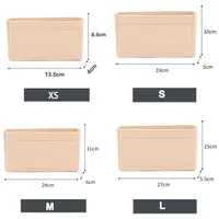 Portable Handbag Insert Bag Women's Soft Felt Insert Bag Purse Liner Travel Bag Insert Confidential Inner Bag Bag Accessories - Image 6