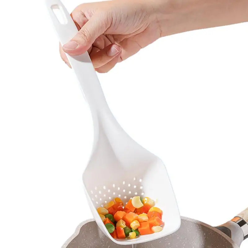

Food Strainer Scoop Colanders Nylon Kitchen Drain Shovel Strainers Drain Shovel Strainers Water Leaking Shovels Ice Shovel