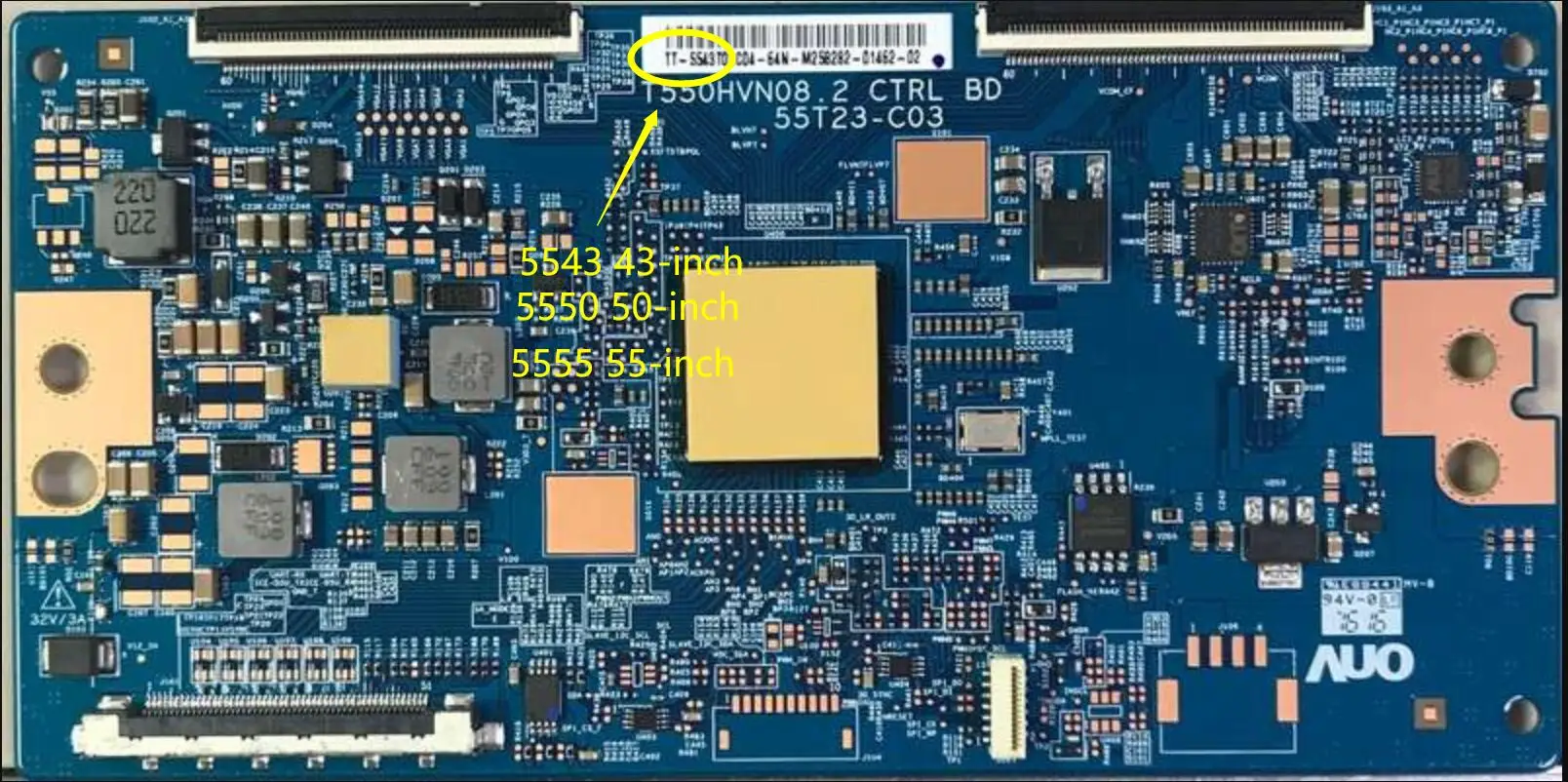 

Originele T-Con Board Voor Sony T550HVN08.2 Ctrl Bd 55T23-C03 43-inch 50-inch 55-inch Inch Logic Board