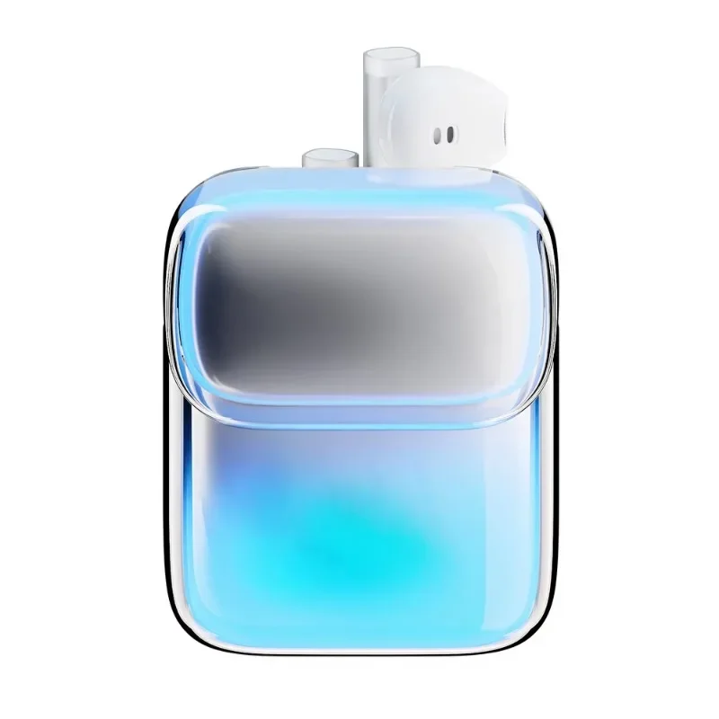 Glow in Dark Wireless Earbuds Luminous Quicksand Bluetooth Headset Low Latency Mode ENC Call Noise Cancel for Android iOS