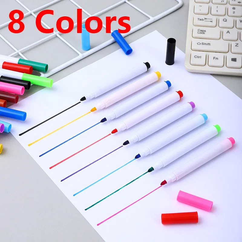 Vibrant Refillable Fine Tip Erasable Whiteboard Markers