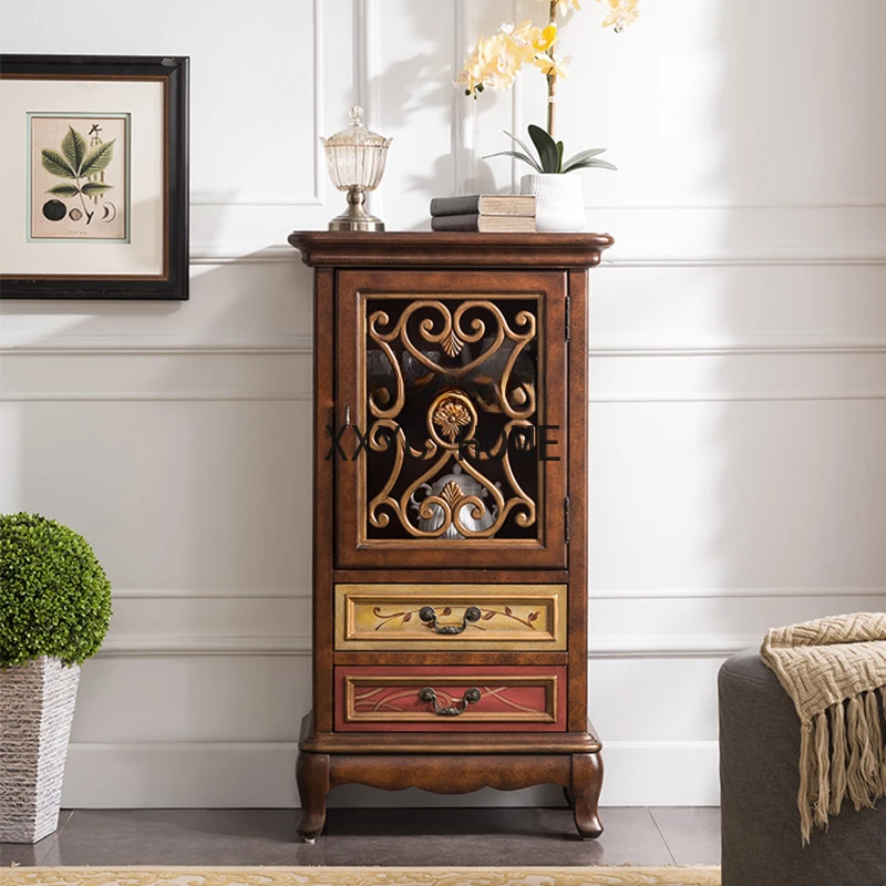 

Шкаф для одежды американская винная стена гостиная угловой шкаф классический шкафчик ТВ шкаф