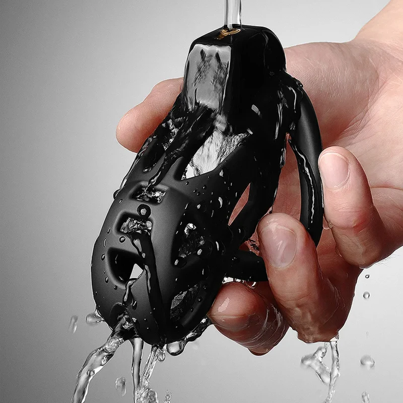3D Print Male Chastity Cage Set Anti Off Lock Penis Ring Cock Cage Kit Trainer Sex Toys For Men penis chastity cage chastity lock sex toy chastity cage accessory penis cock ring