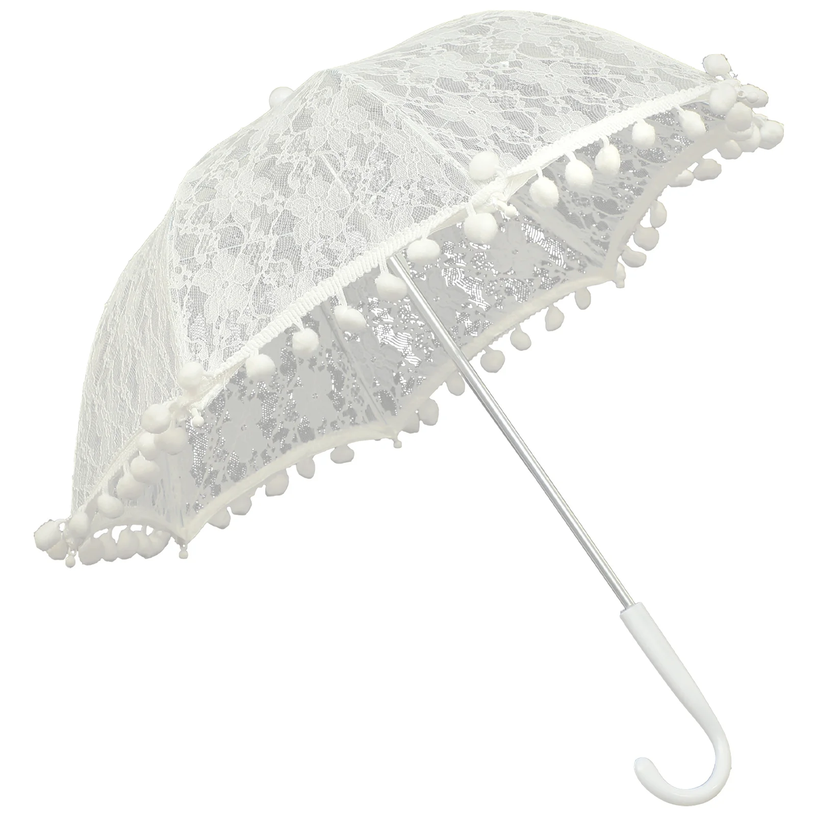 

Handheld Parasol Bride Parasol Dance Lace Umbrella Decoration Wedding Accessories White Princess Wedding Bride Lace Umbrella