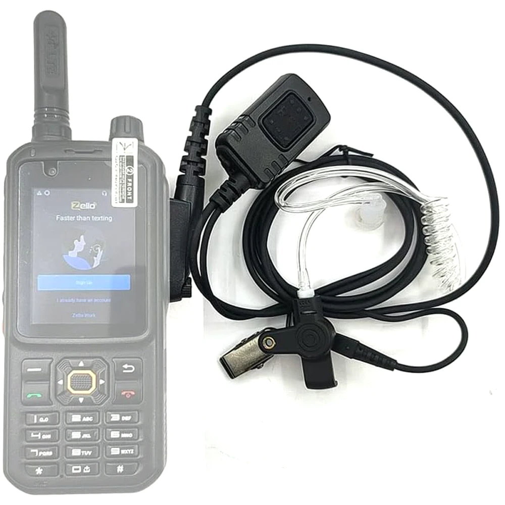 Original Air Tube Headset For 4G Network Radio Inrico T320 S100 S200 Android Mob
