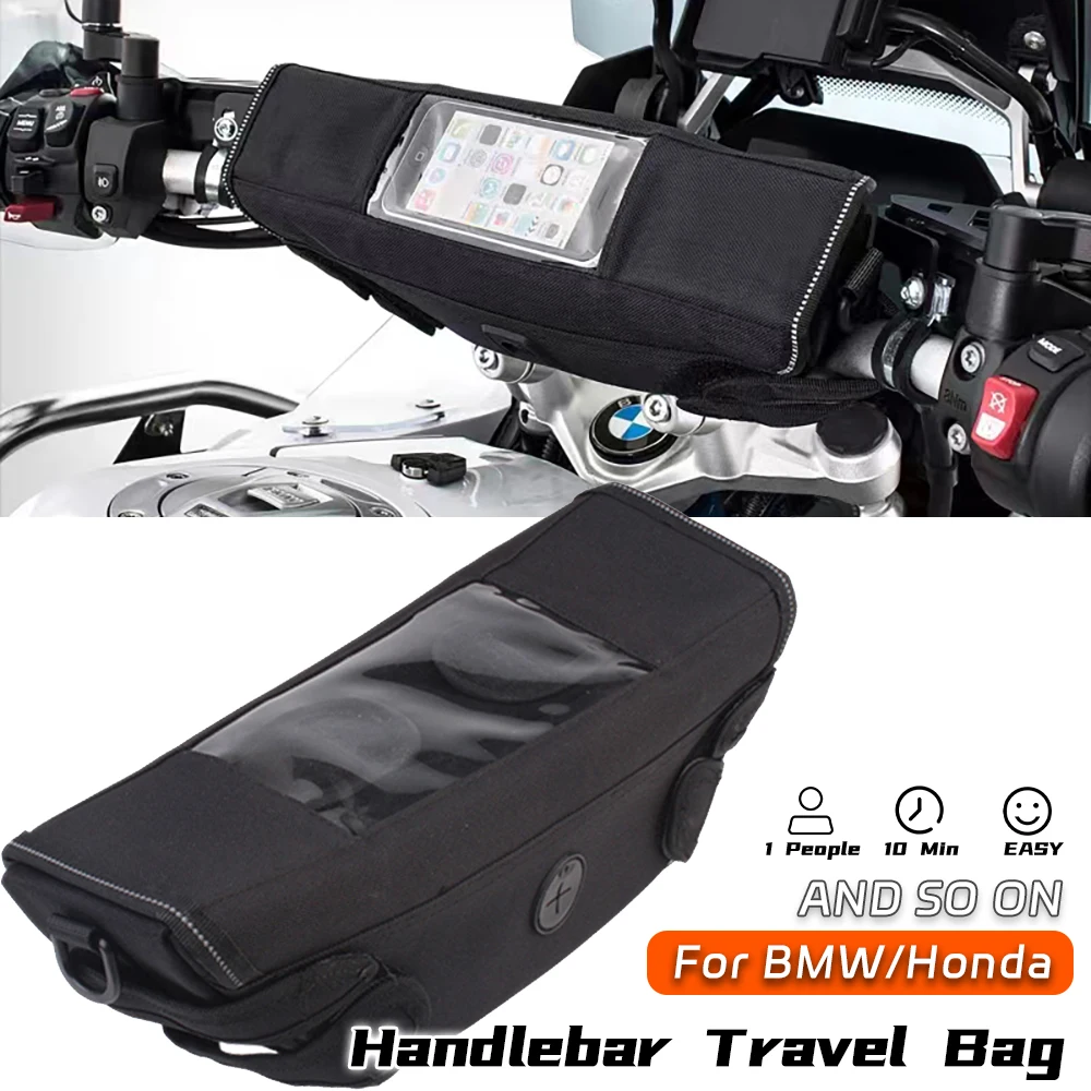 

Motorcycle new Waterproof Handlebar Travel Bag For BMW F750GS F850GS R1200GS ADV F700GS 800GS R1250GS S1000XR 2021 Handlebar Sto