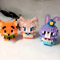 Disney Stitch Building Blocks Anime Kawaii Cartoon mini Action Children's Figures Blocks Bricks Assemble DIY Toys Gift for Kids 1