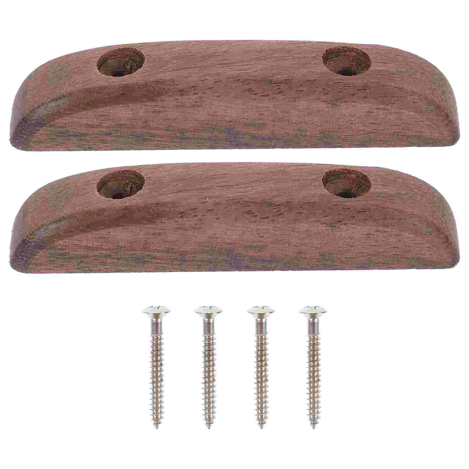 Guitar bass accessories natural wood thumb rest finger support 2 Pcs for instruments parts