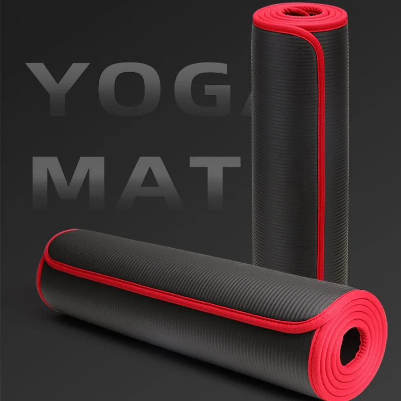 Anti-slip yoga mat for fitness, Pilates Massage pad,NBR thickened yoga mat for gym and home, sports Home Sit ups,10mm
