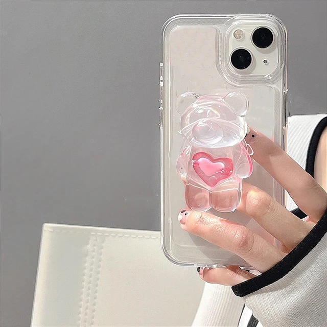 Funda de silicona LOVE iPhone Xr (gris)