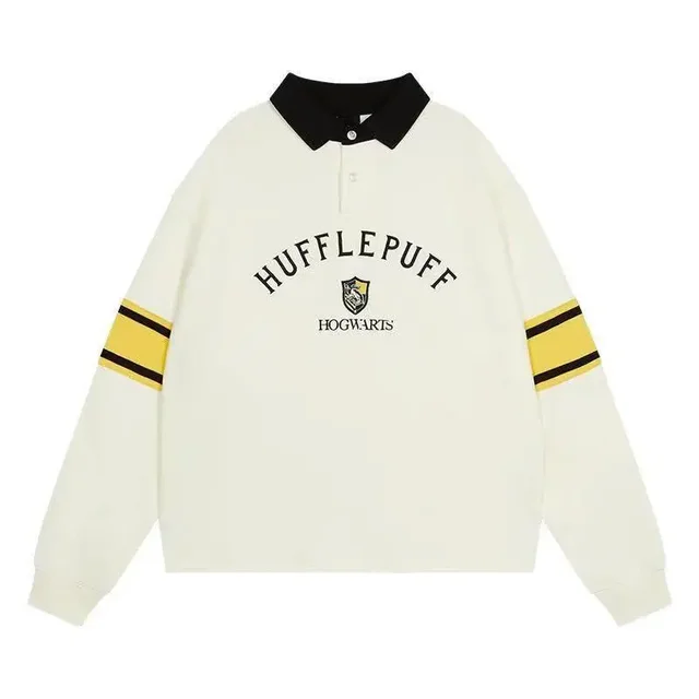 Potter Sweater Hufflepuff Collared Sweatshirt Adults Harry Potter