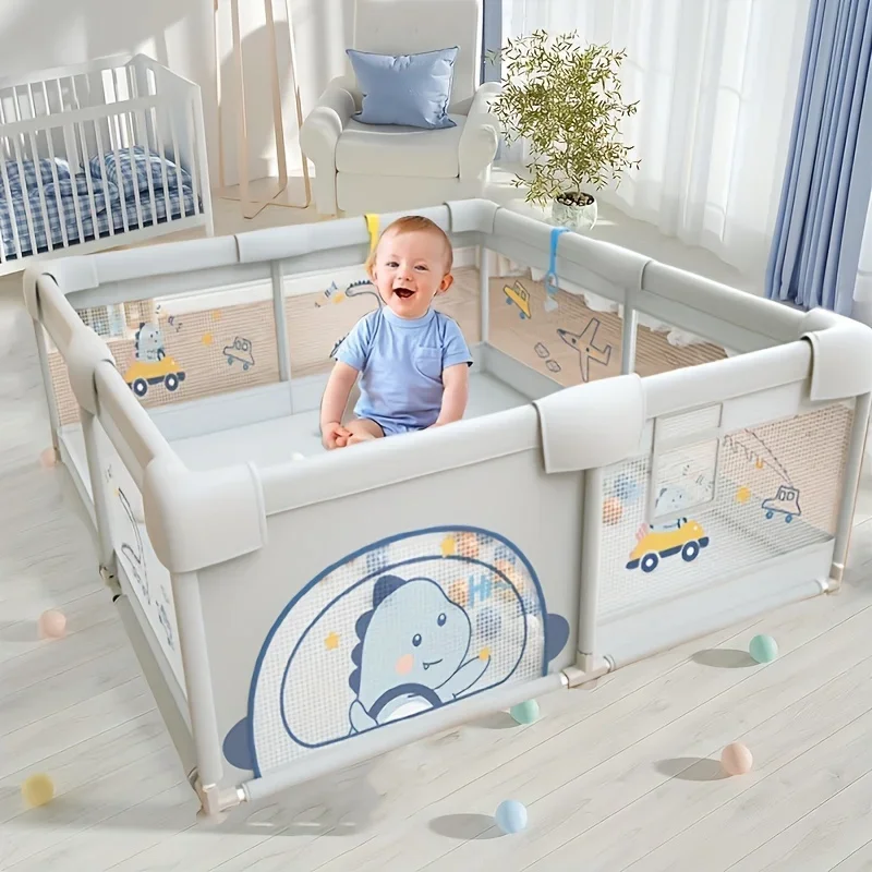 Baby Playpen Play Pen for Kids Activity Center Large Baby Playard for Indoor Outdoor Sturdy Safety Fence Toddler