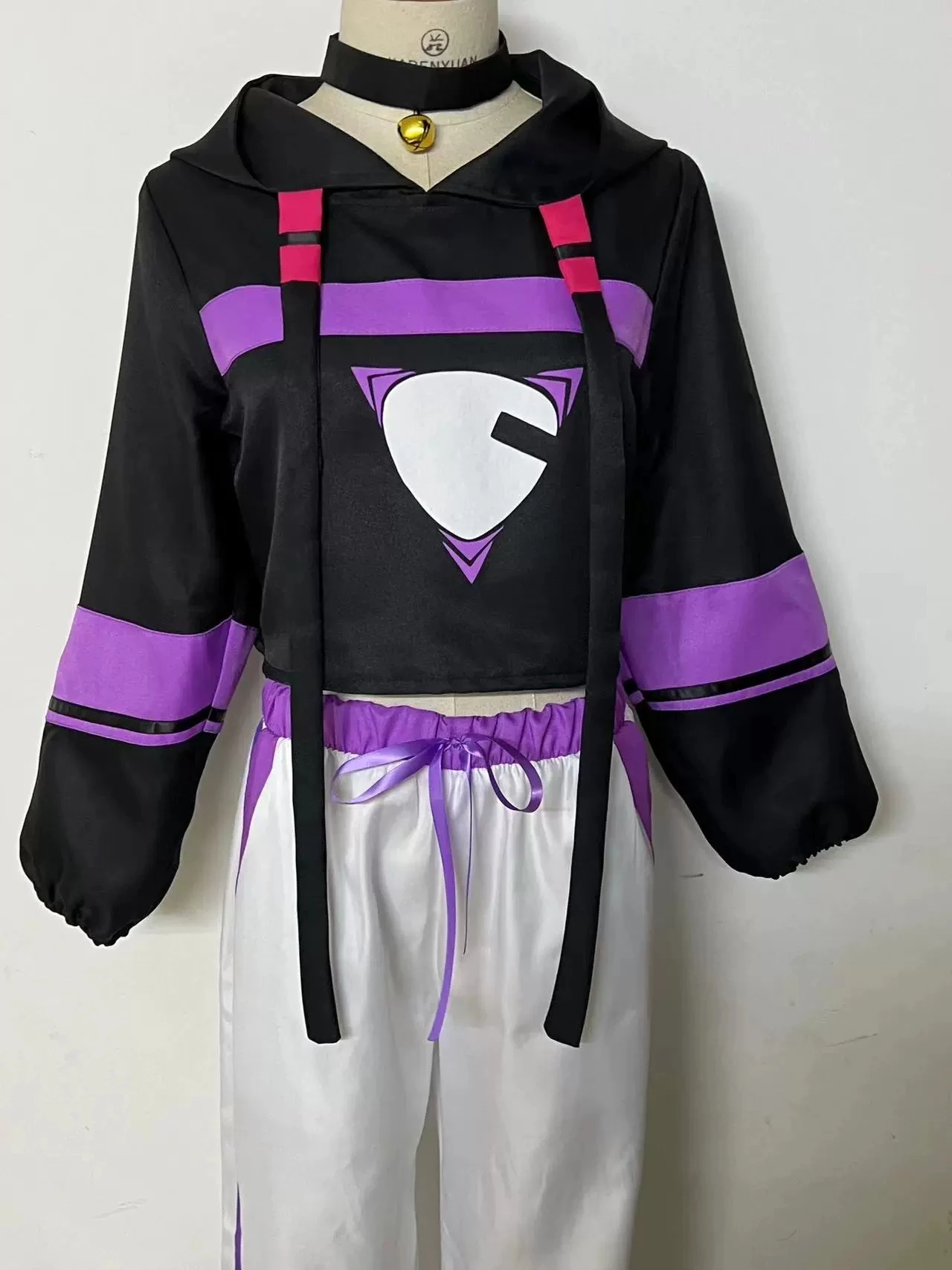 

Популярный костюм для косплея аниме Vtuber Hololive Nekomata Okayu, искусственная кожа, размер XXL, изготовление на заказ