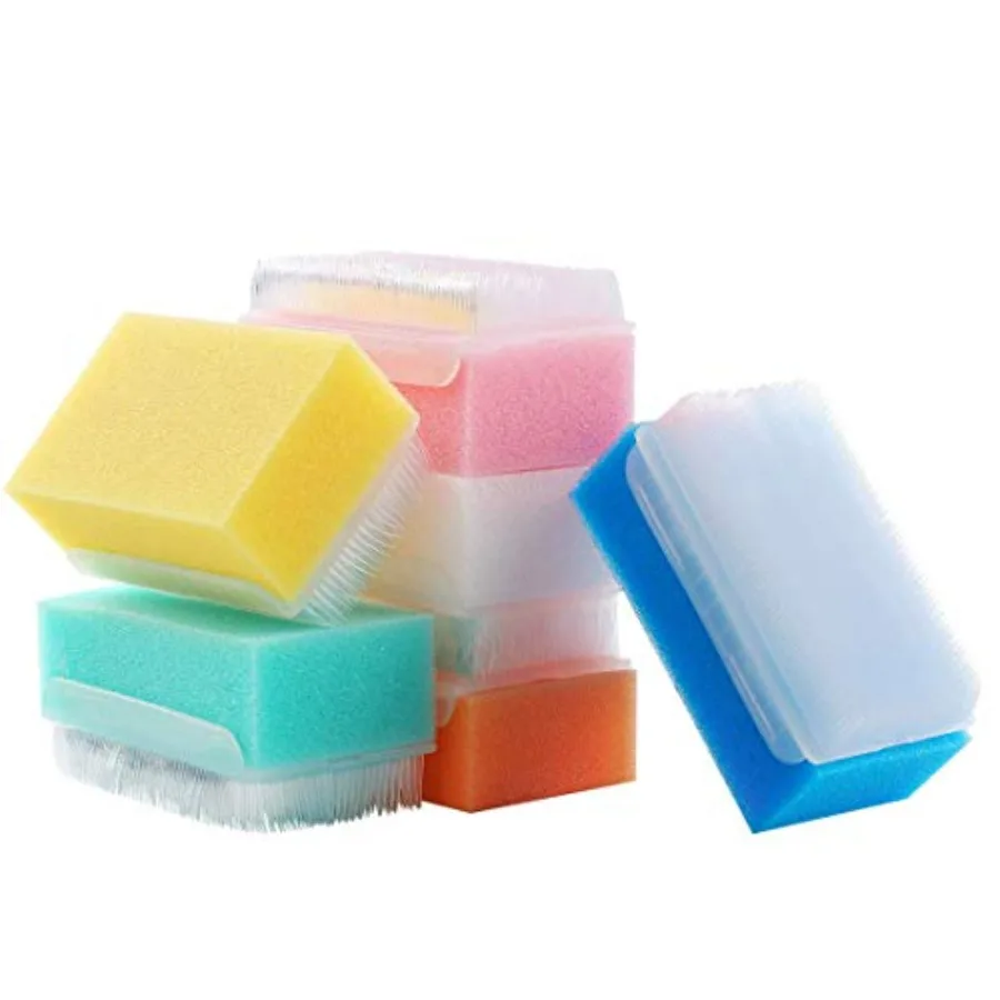 12PCS Gentle Bath Sponge and Sensory Brush Set