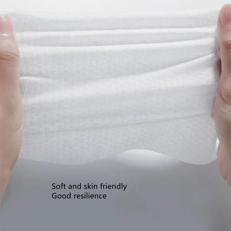 Pearl pattern disposable face towel cotton gentle facial cleansing reusable dry and wet makeup towel