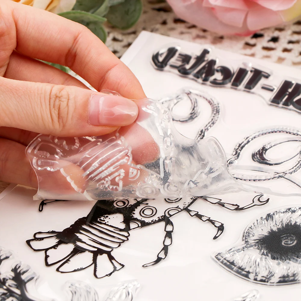 Christmas Clear Stamps Mermaid Walk-About Out Of This World Silicone Transparent Stamps Card Making Photo Album Decoration