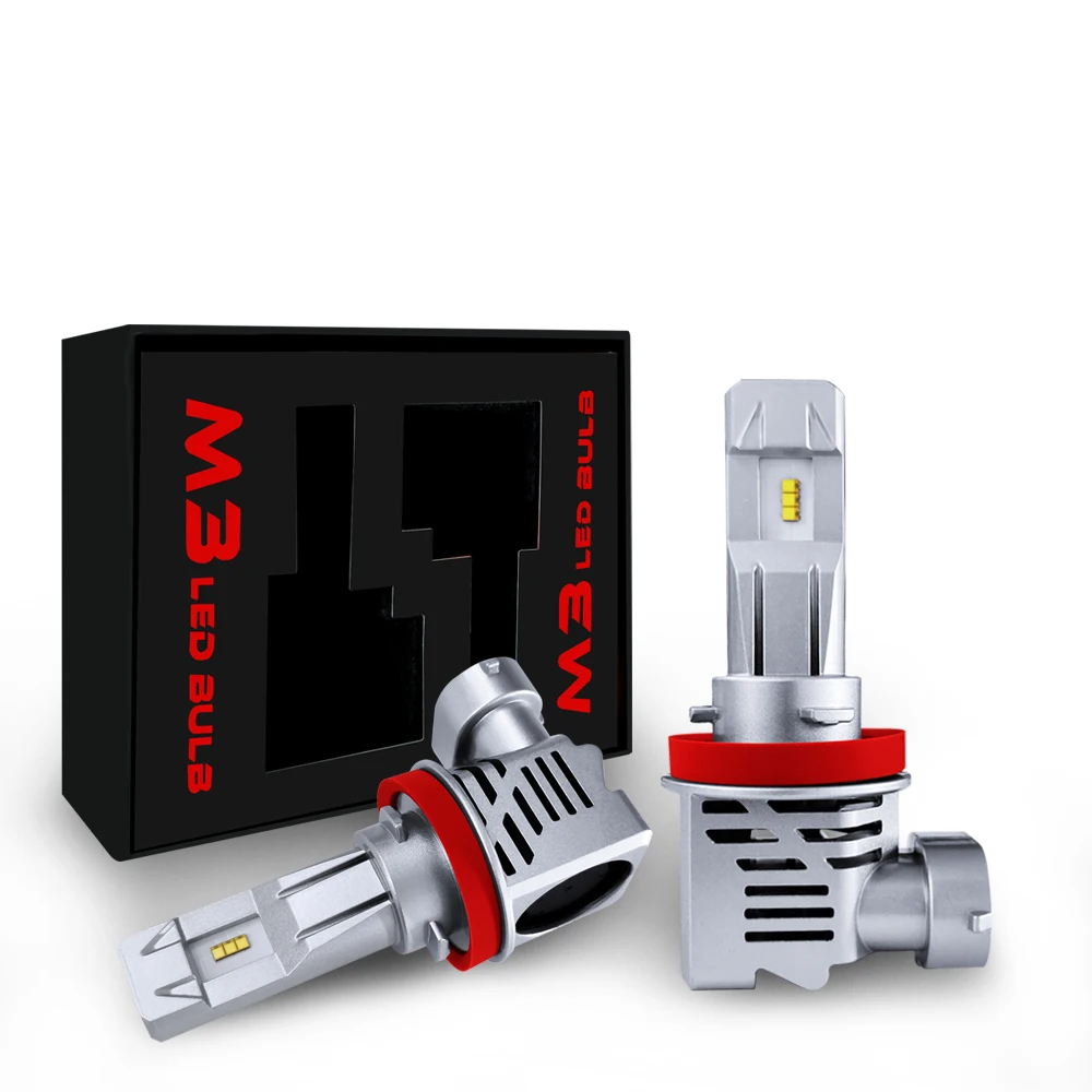1Pair H11 H4 H7 H1 9005 9006 M3 9-32V ZES Car Motocycle LED Headlight Bulb Hi-Lo Beam Plug and Play Replacement Fog Lamp
