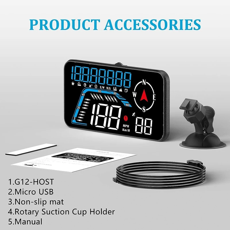 G12 HUD  ÷, GPS ڵ ÷,  溸,  ӵ,  ,  ġ
