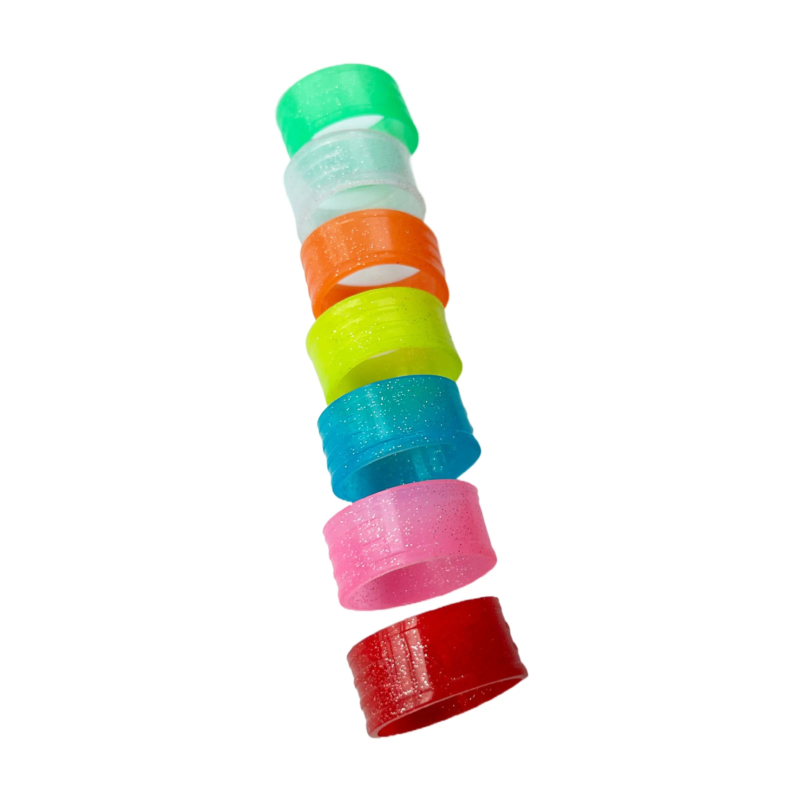 Tennis Racket Handles Silicone Rings 5 pcs Fixed Tennis Overgrips Sealing Rings Candy Color