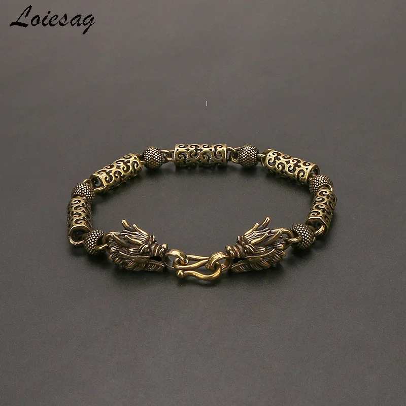 

Pure Copper Bracelet Men's And Women's Bronze Simple Auspicious Cloud Leading Bracelet Lovers' Personality Ins Trendy Copper