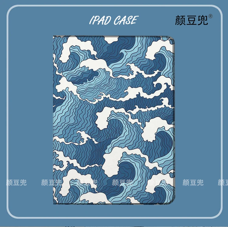 Custodia Anime Blue Sea Wave Per Ipad 10.2 7Th 8Th Air 2 3 Mini 1 2 3 5 Custodia In Silicone Di Lusso Per Ipad Air 4 5 Per Pro11
