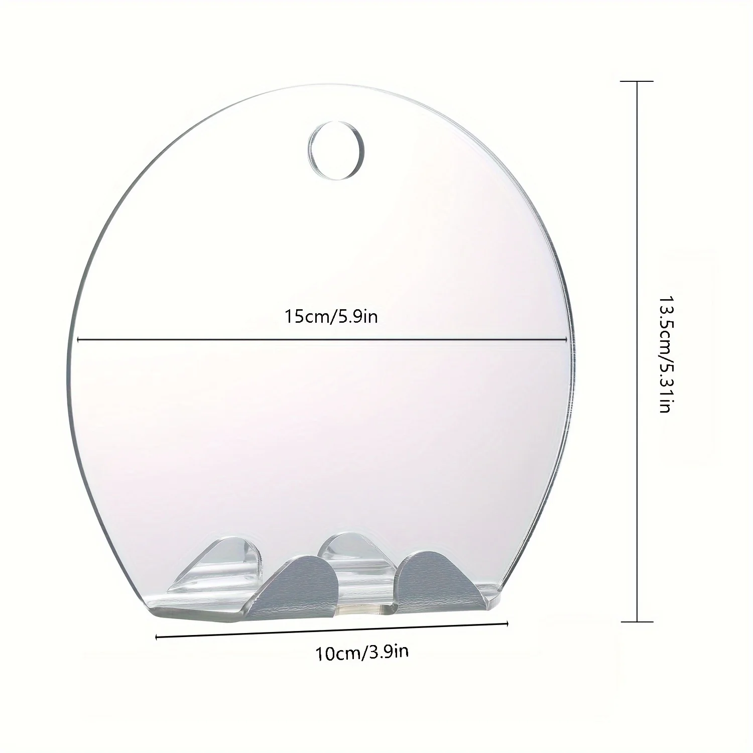 Portable handheld fog free mirror, shower mirror Shaving fog free bathroom mirror, Makeup beard beauty and travel rectangle 6