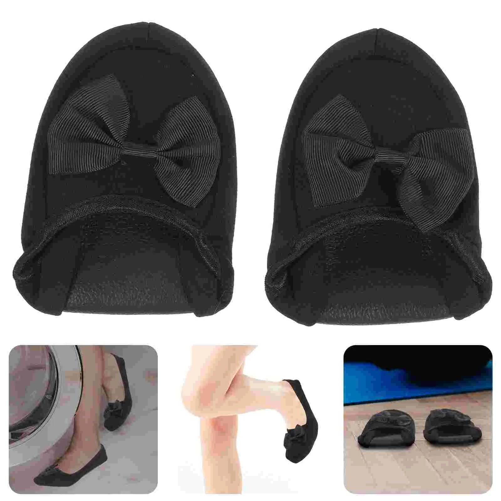 

24 5cm Ballet Shoes Portable Slippers Folding Loafer Cotton Indoor Women Travel