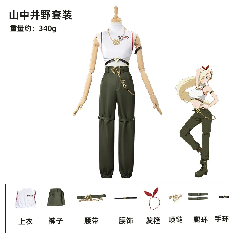 Naruto Ino Yamanaka Sailor School Uniform Cosplay Costume
