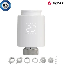 Smart Thermostat Valve with Remote Temperature Control and Voice Activation (Zigbee)