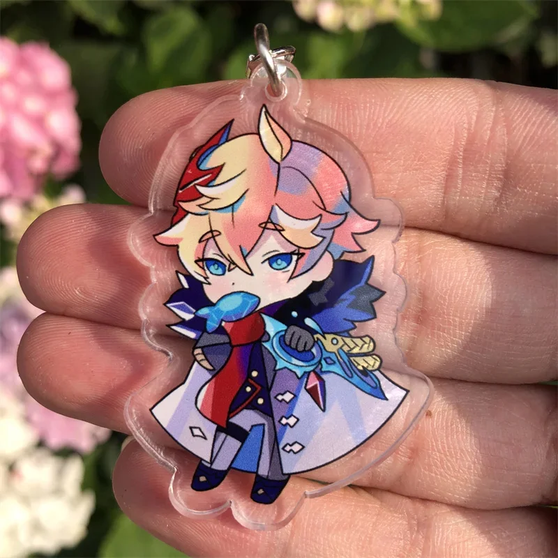 MayDee 4x Columbina Genshin Impact Cosplay Schlüsselanhänger - Figuren Keychain