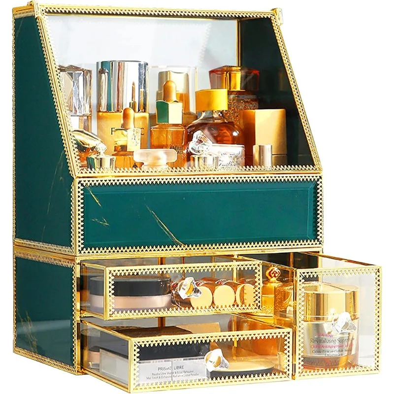 

Makeup Organizer Countertop,Makeup Organization for Vanity,Makeup Brush Holder Organizer,2 Pieces Makeup Brush