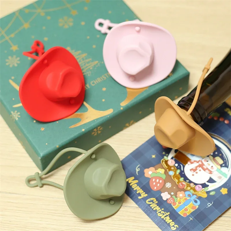 Shiyou-bouchon De Chapeau De Cowboy, Bouchons De Bouteille De Vin Amusants Pour Bi Re Champagne Whisky Pour Garder Le Vin Frais