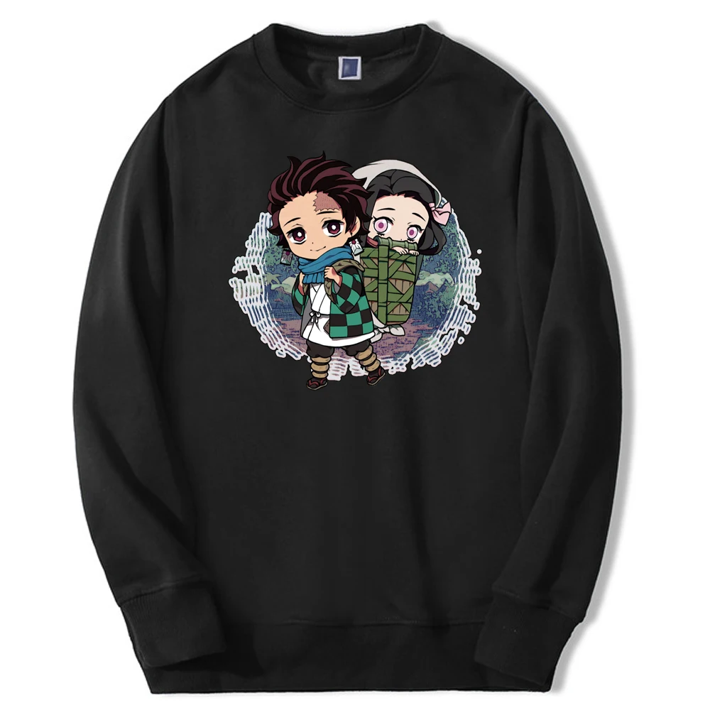 

Demon Slayer Cute Tanjirou Anime Nezuko 2024 Winter Men's Simple Hoodie Sweatshirt Casual Sportswear Mens Harajuku Clothes