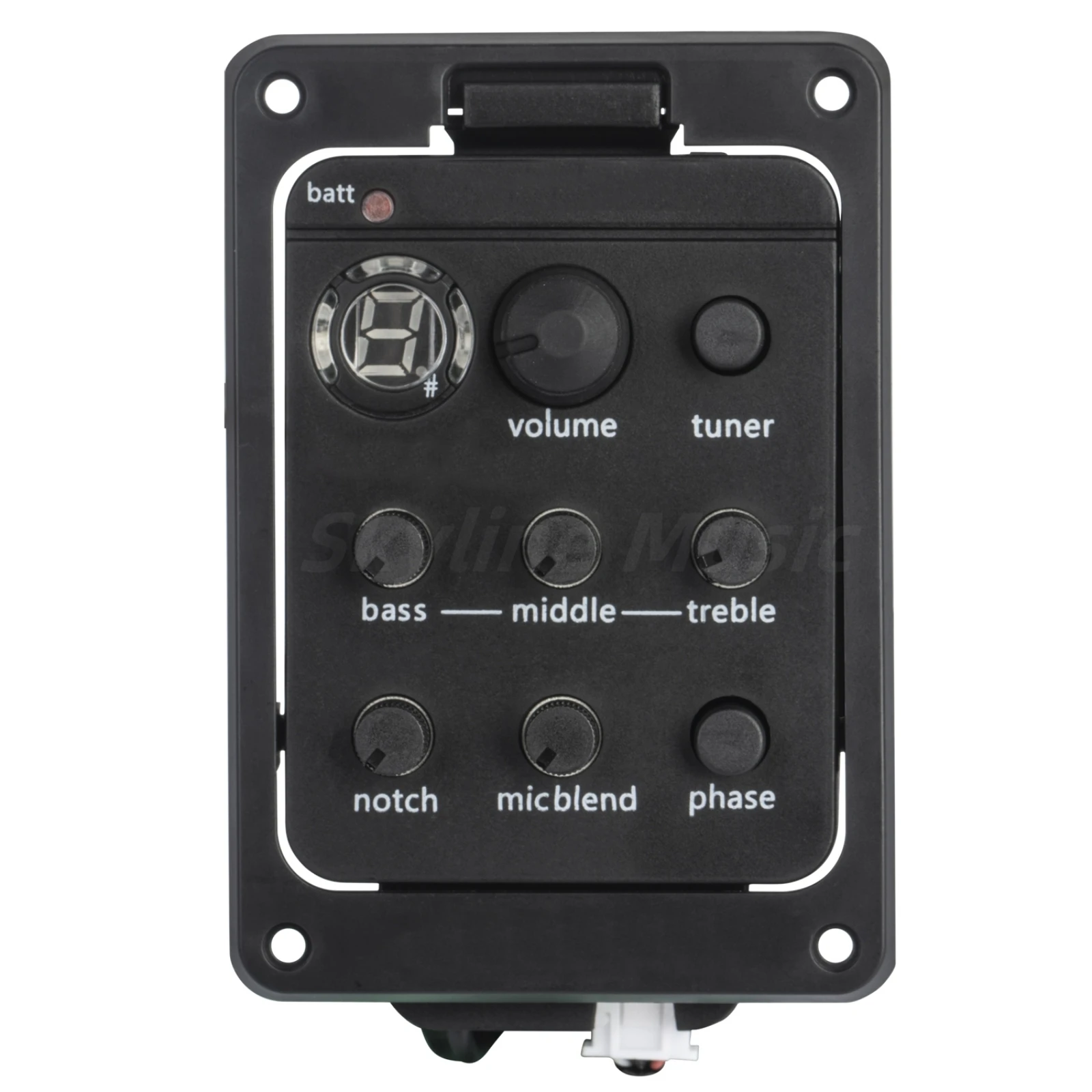 5Pcs Pickup 301 Chitarra Acustica Preamplificatore Eq Tuner Piezo Pickup Equalizzatore System