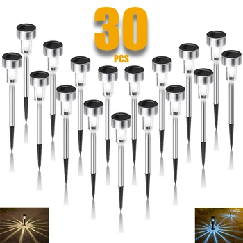 Lampada solare da giardino per esterni a energia solare lampada impermeabile per lanterna paesaggistica per Pathway Patio decorativo LED 10/20/30 pezzi 1