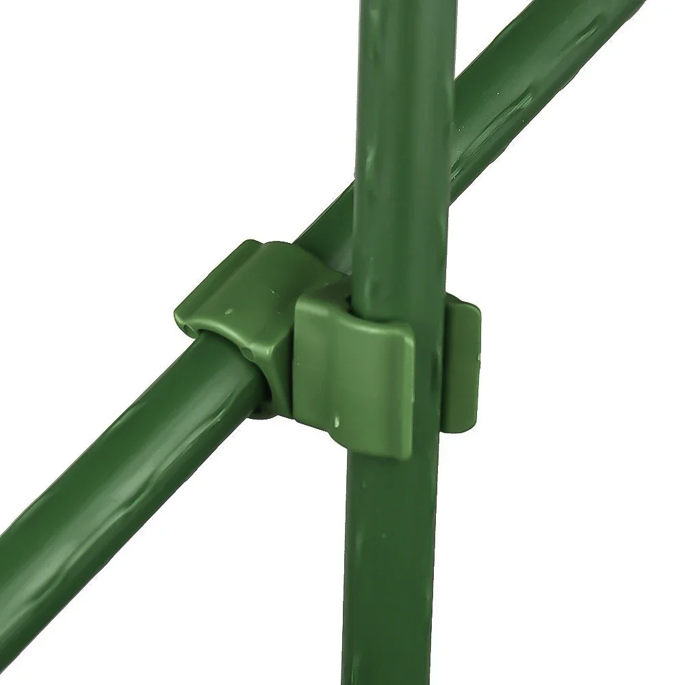 10 PCS Plastic Plant Trellis Connector Clip Garden Vegetable Frame Rod Support Fixed Connector Pillars Stake Clips Supplies