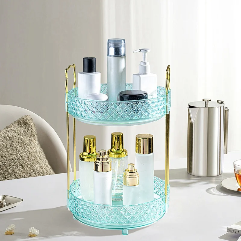 1PC Vanity,Makeup Organizer,Bathroom Storage,Spinning Organiser,Suitable for skin care products, perfume, lipstick,Storage Rack 5