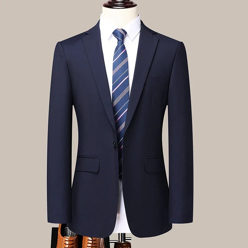 البدلة S-8XL (سترة + بنطلون) رجال الأعمال الموضة ش...