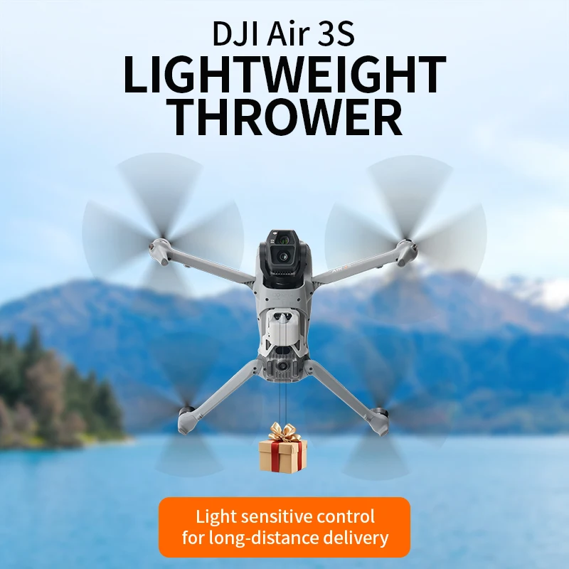 LICHIFIT Sistema Airdrop Para DJI Air 3S – Lanzador Por Luz Auxiliar, Carga 200g, Batería 55 MAh, Fácil Instalación